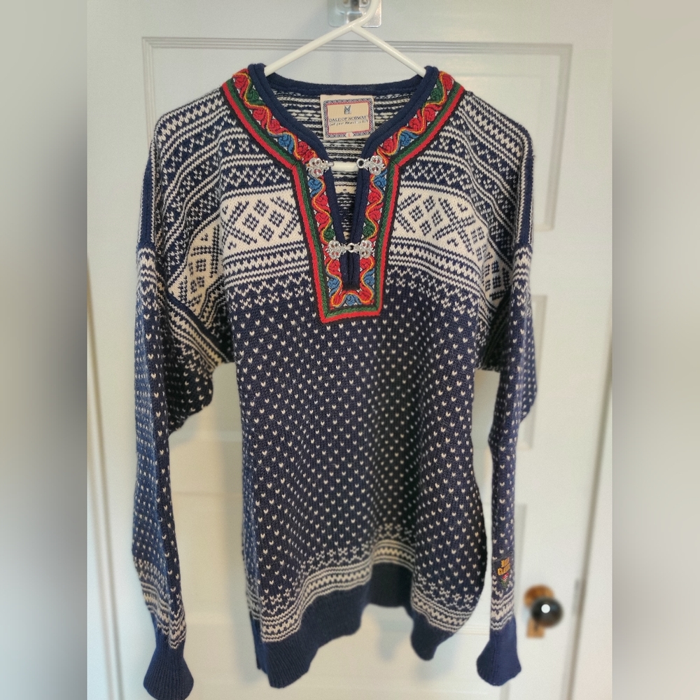Men's Dale of Norway Wool Fairisle Sweater